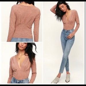 NWT FREE PEOPLE MAVEN TOP IN CARAMEL DREAM